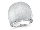 Sterling Silver Rhodium-plated Radiant Essence Ring